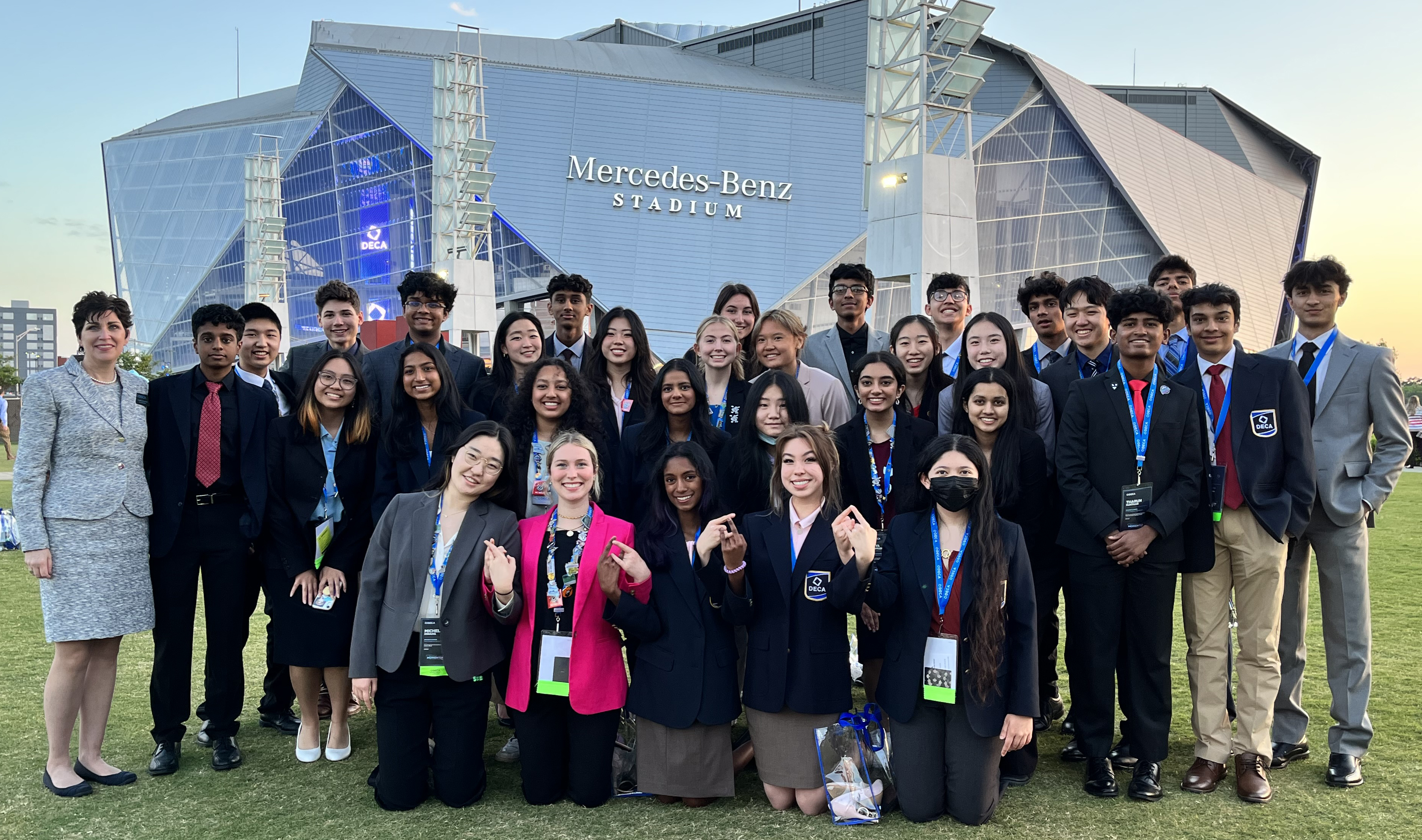 DECA members at the DECA International Career Development Conference held in Atlanta (21-22).