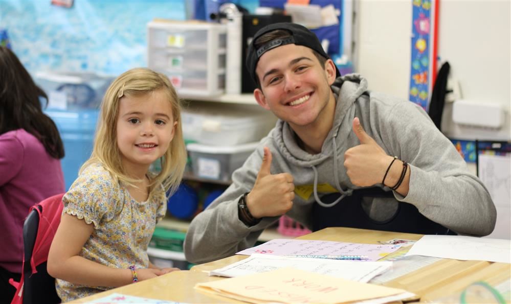 Students in Mrs. DeVivo’s first grade classes & Mrs. Omasits’ senior English class joined together for a pen pal project.