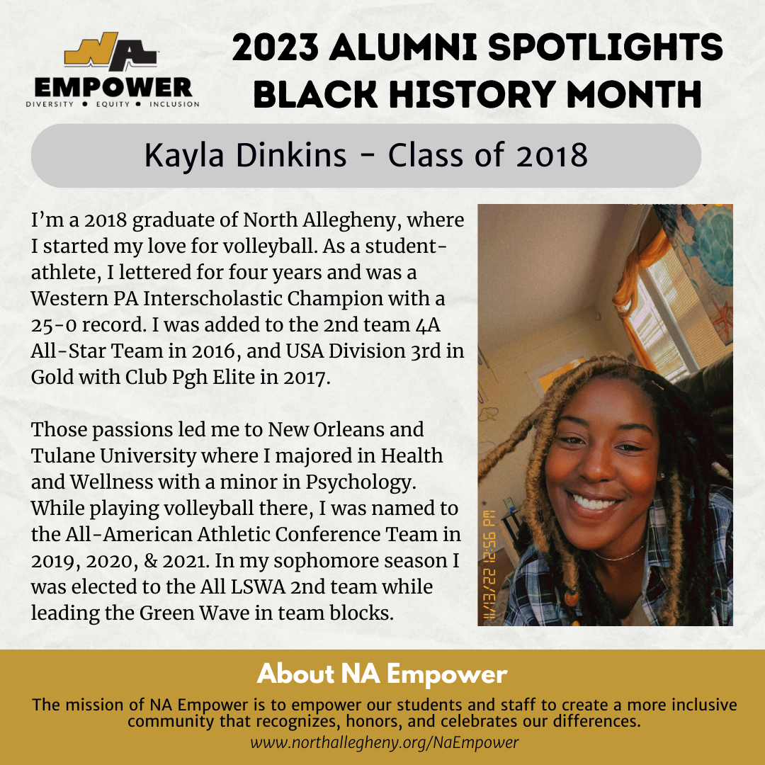 2023 Alumni Spotlight - Kayla Dinkins