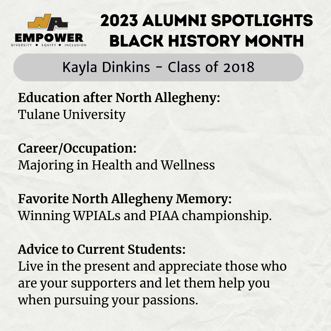2023 Alumni Spotlight - Kayla Dinkins