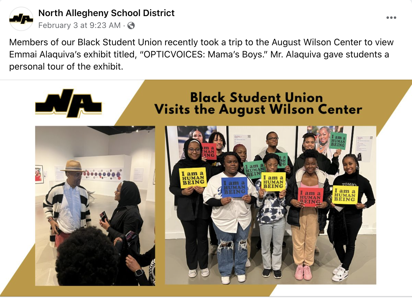 Black Student Union Visits the August Wilson Center