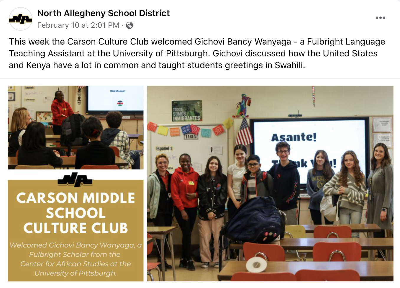 Carson Middle School Culture Club
