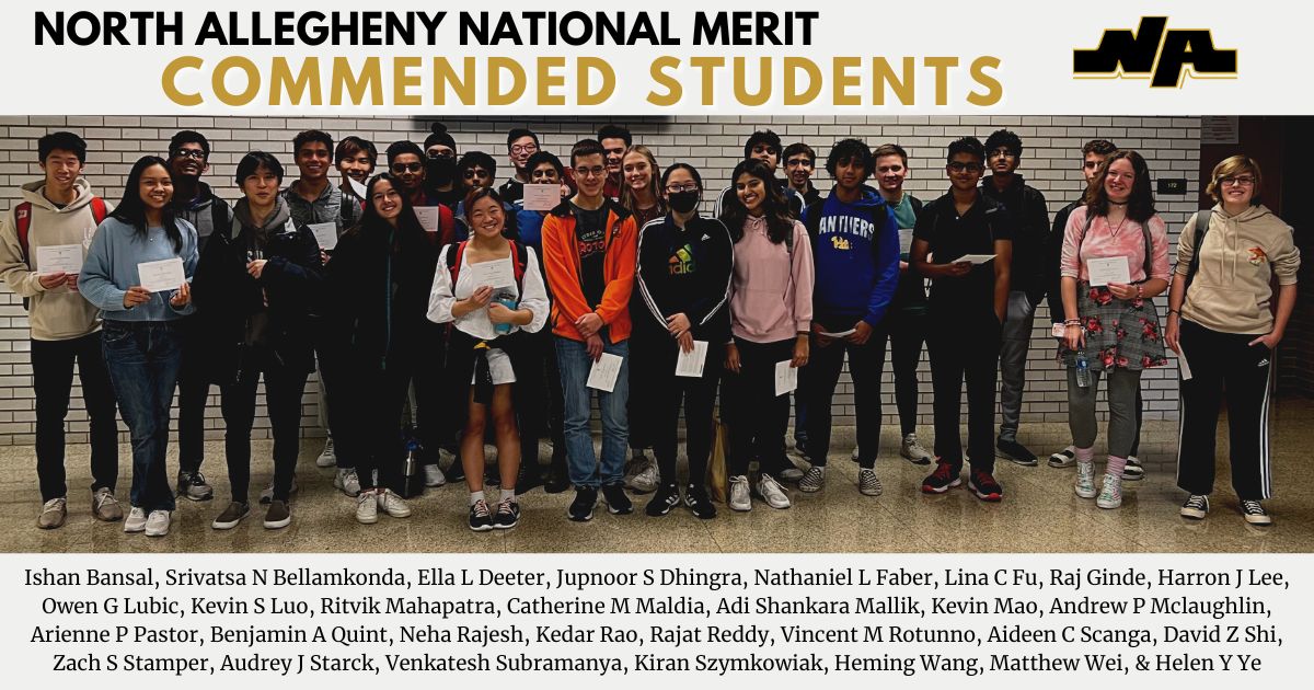 North Allegheny National Merit Commended Students