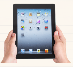  hands holding iPad
