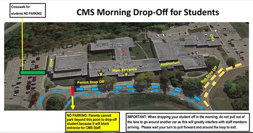 CMS Drop-Off Traffic Map