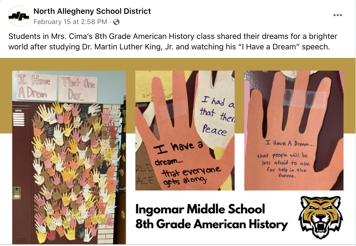 Ingomar Middle School 8th Grade American History