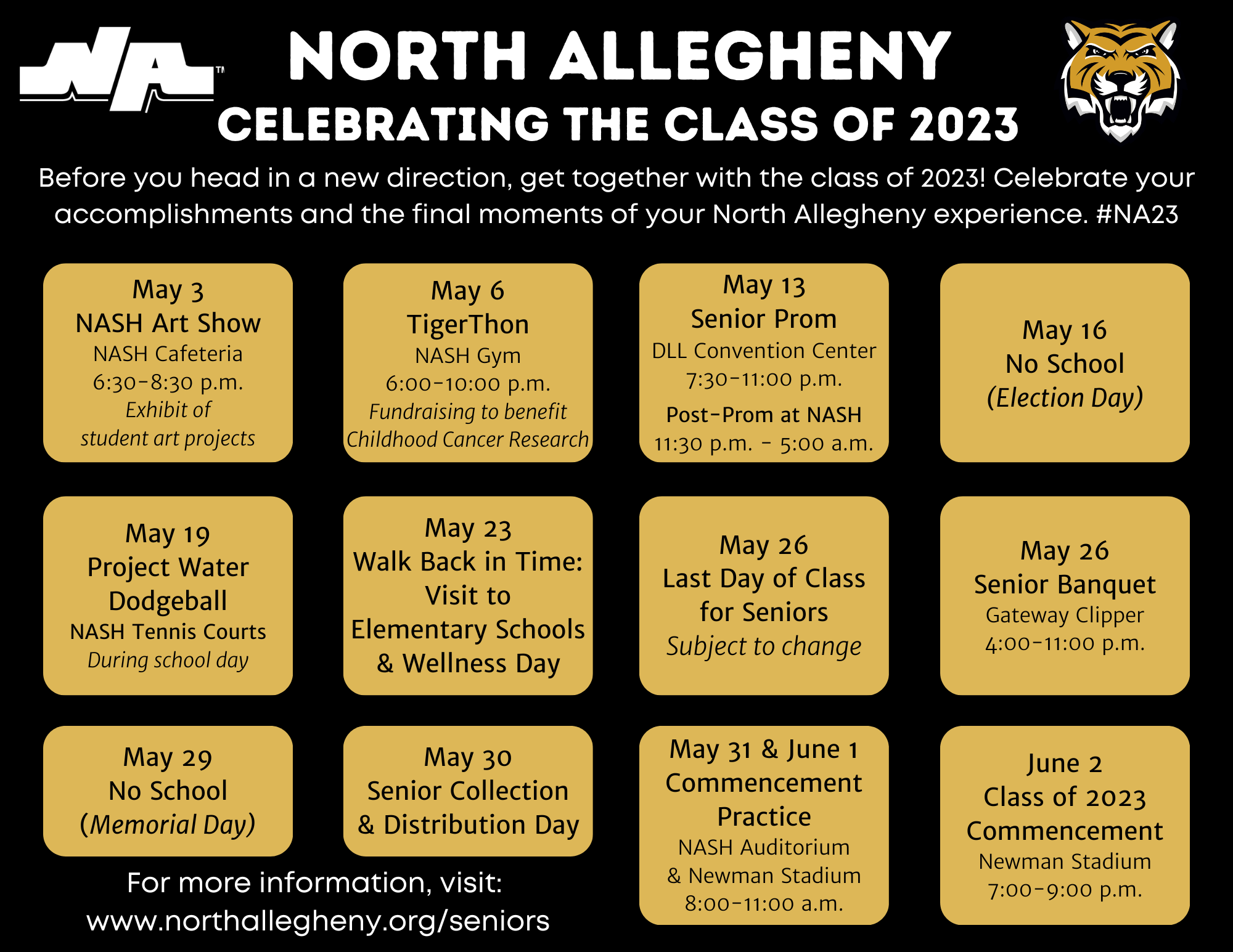 Class of 2023 End of Year Activities
