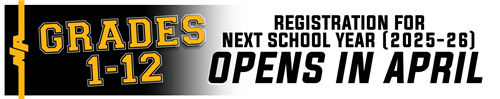 2025-26 School Year Registration for Grades 1-12 Opens in April